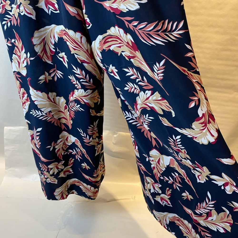 Joie Strapless Jumpsuit in Navy and Pink Floral - Picture 10 of 13